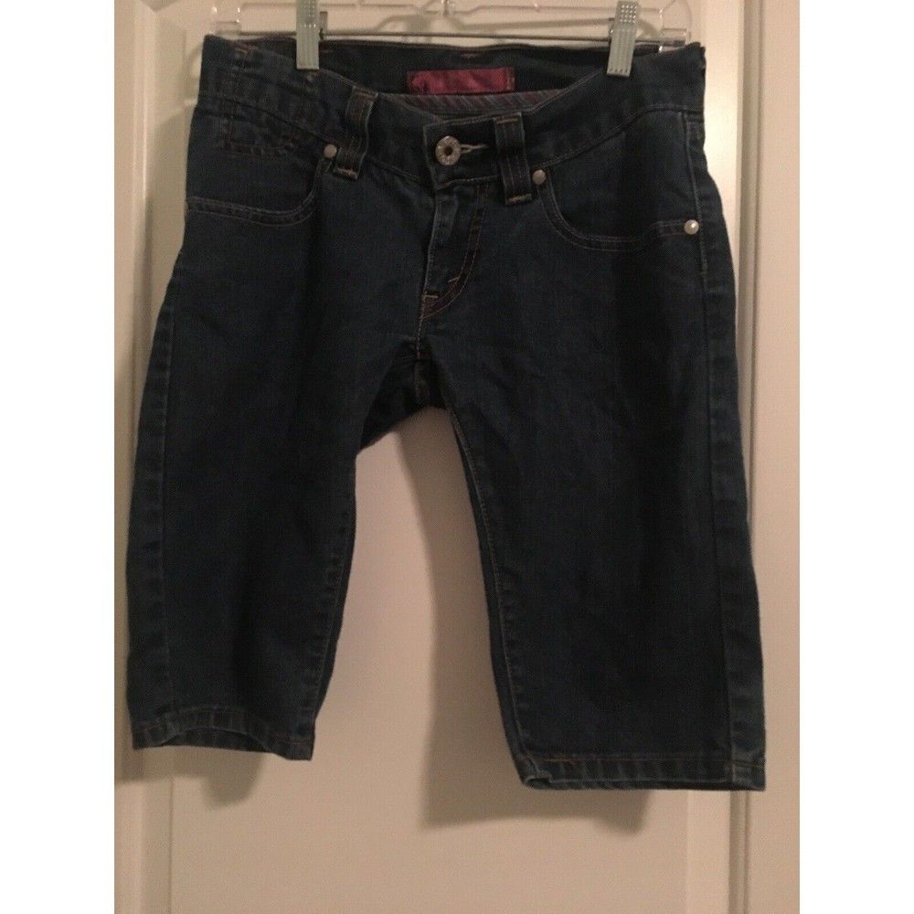 Levis Women's Juniors Jean Shorts Pockets Blue Denim Size 5